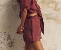 Ember Short Burgundy