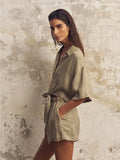 Ember Top Khaki Green