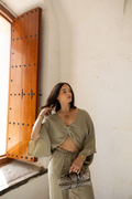 Drape Top Olive Green